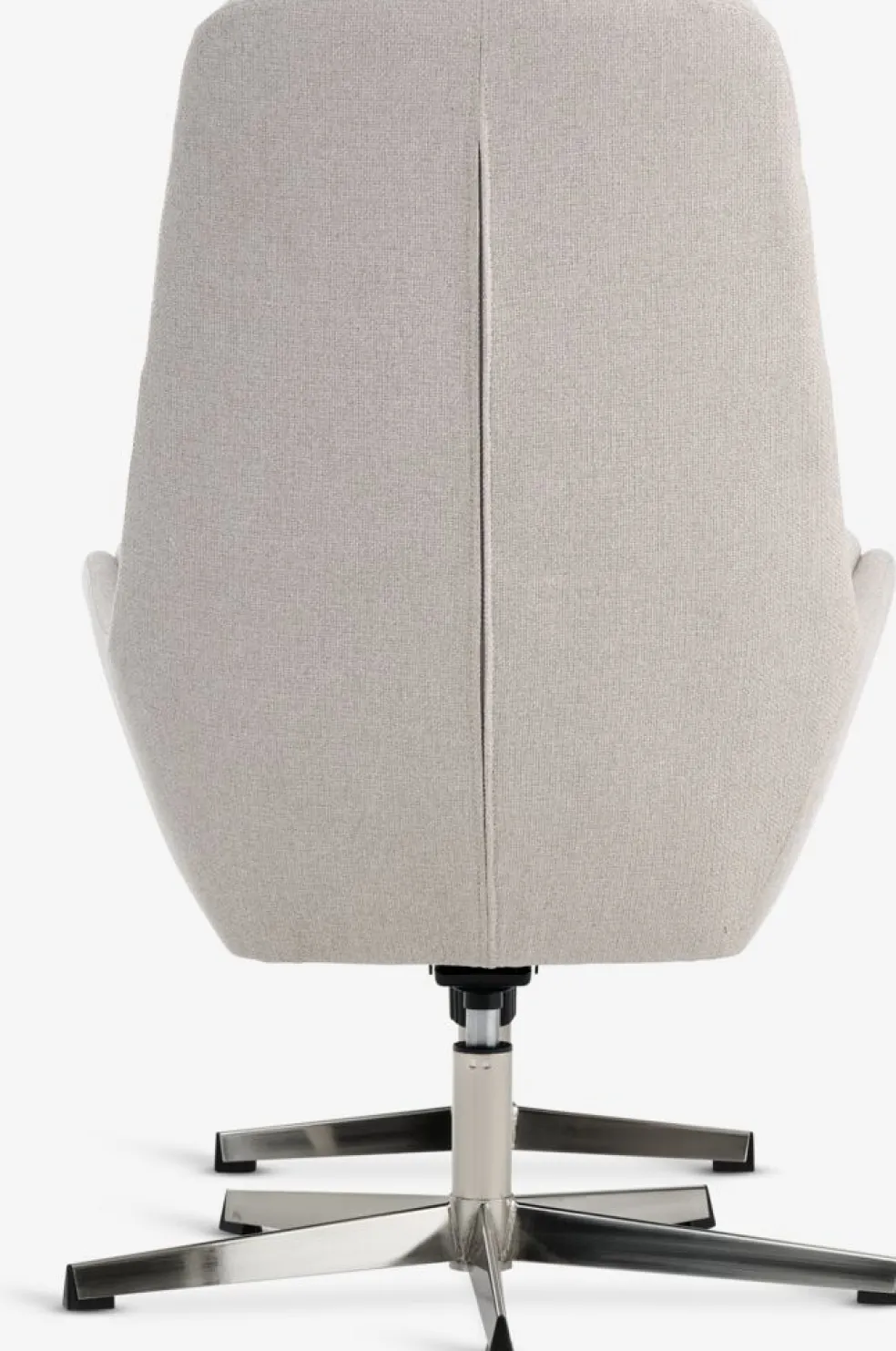 TANKEDALFauteuil inclinable a/repose-pieds TANKEDAL beige/chrome