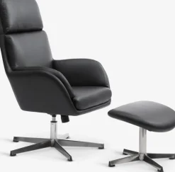 TANKEDALFauteuil inclinable a/repose-pieds TANKEDAL noir