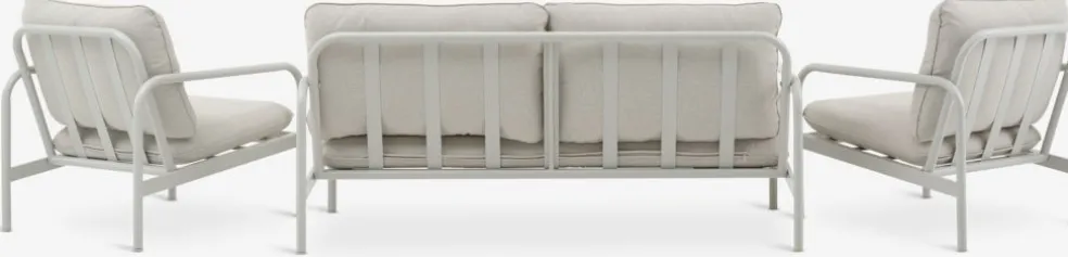 TEGLUMEnsemble lounge TEGLUM 4,5 personnes beige