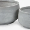 TERASSEBac à fleurs TERASSE Ø44/36 gris 2pcs/lot