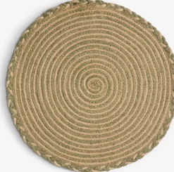 TETTEGRASSet de table TETTEGRAS Ø37 naturel/vert