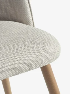 THORUPChaise THORUP tissu beige/coloris chêne naturel