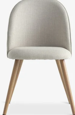 THORUPChaise THORUP tissu beige/coloris chêne naturel