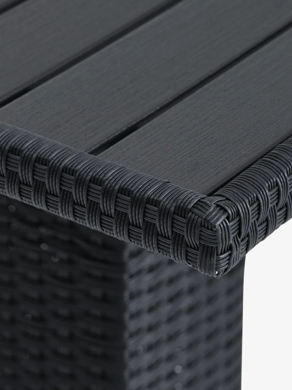 THY + GLOMFJORDTHY L60 table + 2 GLOMFJORD chaises noir