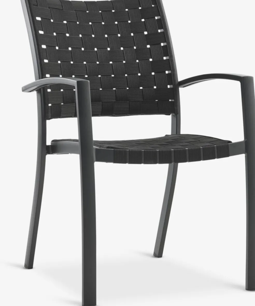 THY + GLOMFJORDTHY L60 table + 2 GLOMFJORD chaises noir