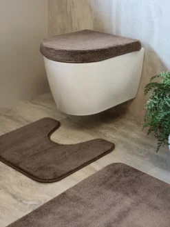 TIMSFORSBasicEnsemble tapis de bain TIMSFORS 3 pièces sable foncé