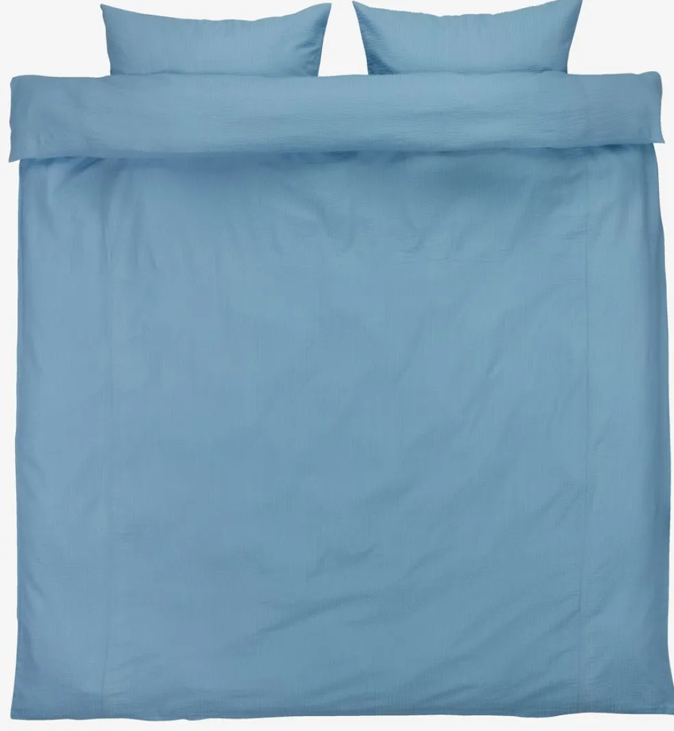 TINNEPlusParure de lit Seersucker TINNE 240x220 bleu clair