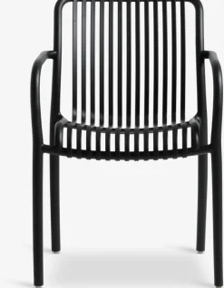 TIPMOSE + NABBENTIPMOSE L70 table gris + 2 NABBEN chaises noir