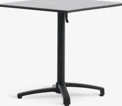 TIPMOSE + NABBENTIPMOSE L70 table gris + 2 NABBEN chaises noir