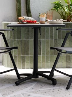TIPMOSETable bistrot TIPMOSE l70xL70 gris