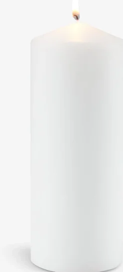 TORALFBougie pilier TORALF Ø8xH20cm blanc