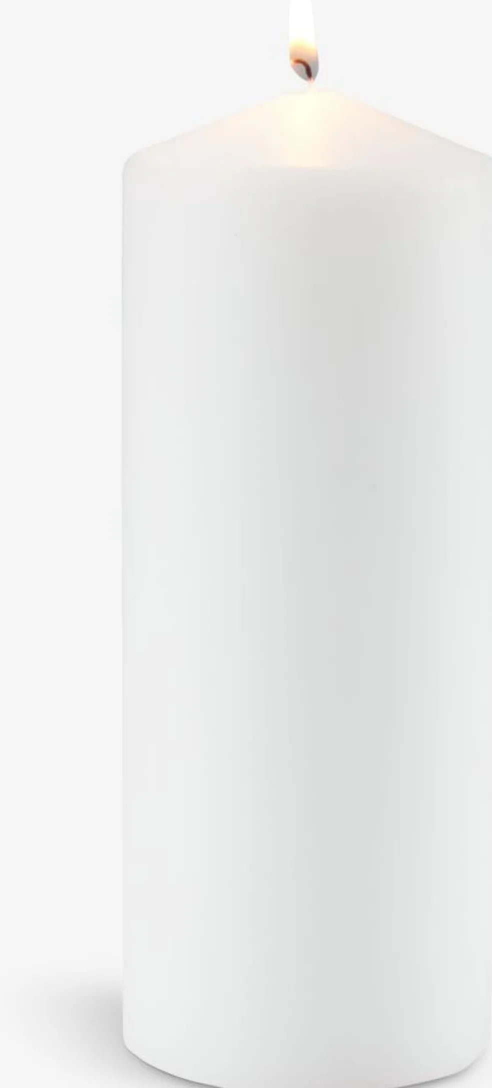 TORALFBougie pilier TORALF Ø8xH20cm blanc
