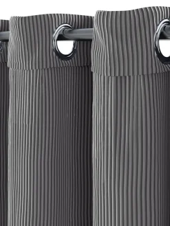 TOTAKRideau TOTAK 1x140x300 velours côtelé gris