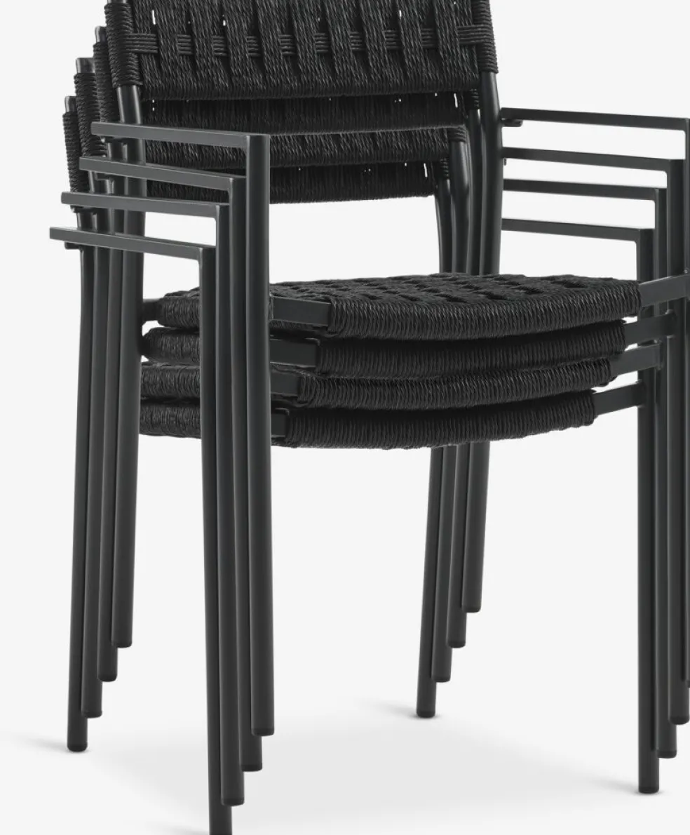 TRILLEVALLENChaise empilable TRILLEVALLEN noir