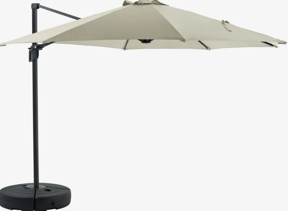 TRONDHEIMParasol déporté TRONDHEIM Ø300 blanc cassé