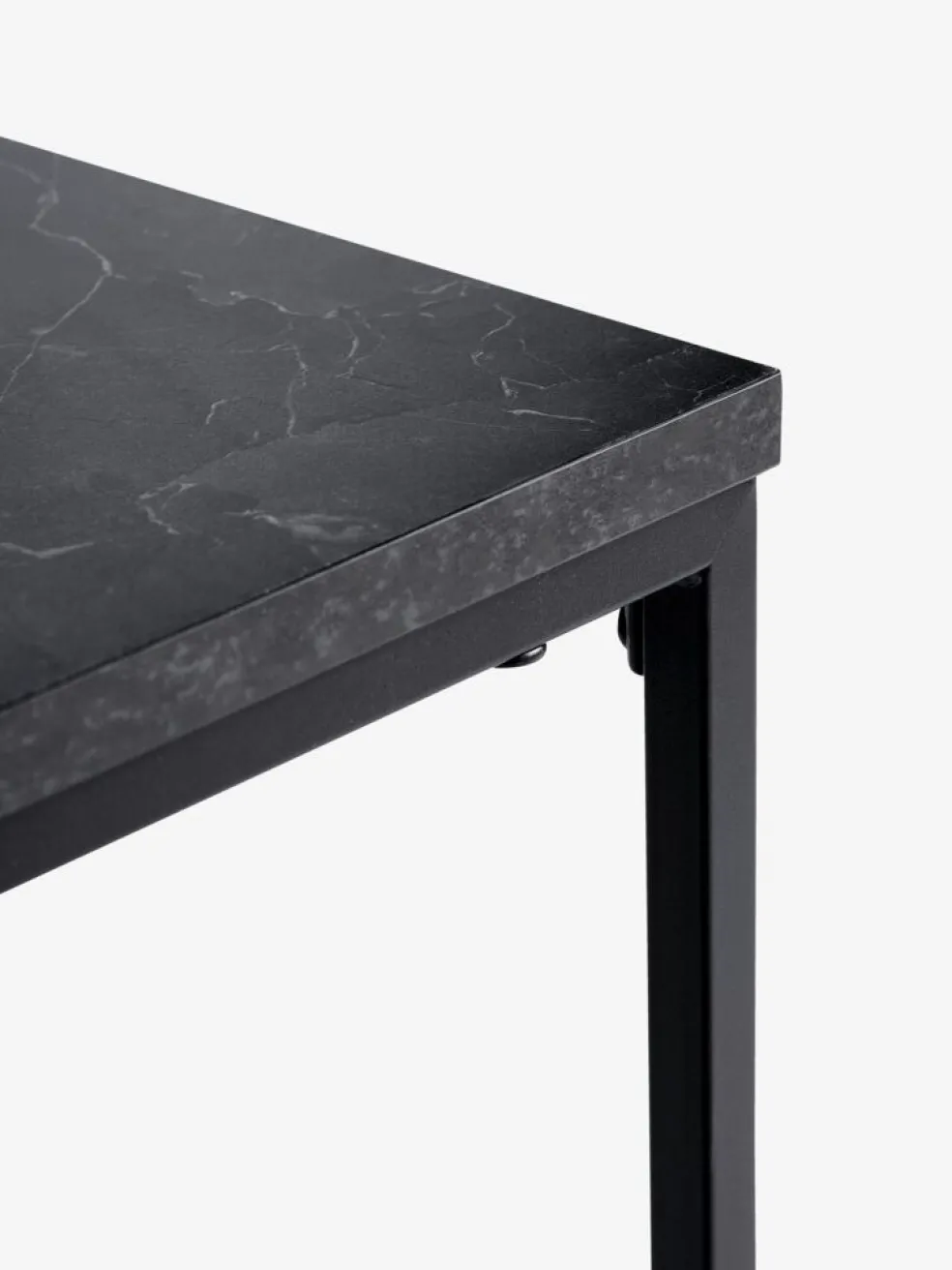 TROSTERUDTable basse TROSTERUD 50x100 coloris marbre/noir