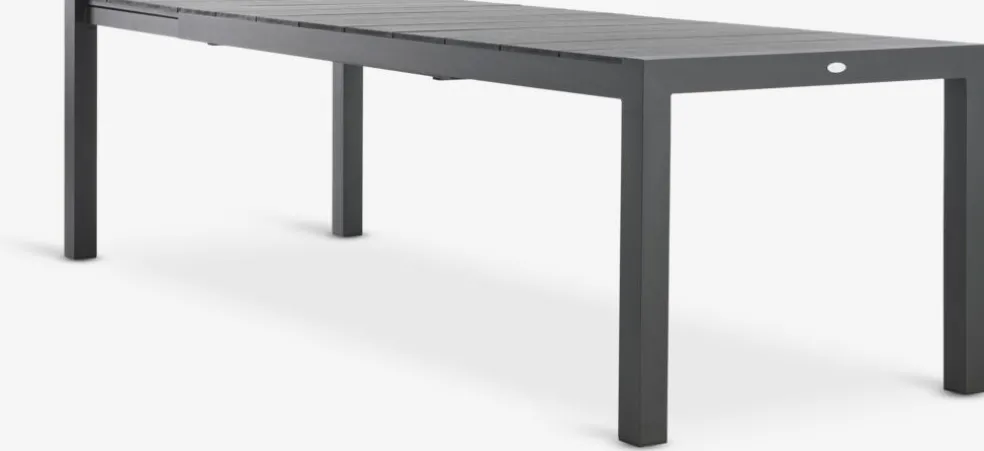 TYDAL + HEMSEDALTYDAL L208/272 table + 4 HEMSEDAL chaises noir