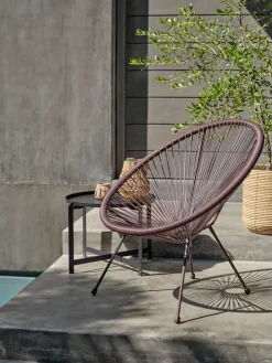UBBERUPFauteuil lounge d'extérieur UBBERUP aubergine