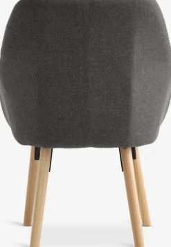 UDSBJERGFauteuil UDSBJERG tissu gris/chêne