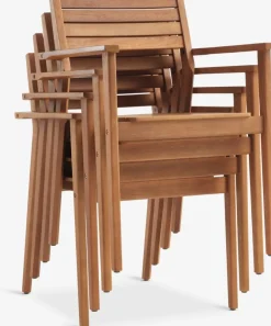 ULBJERG + HAMRAULBJERG L214/297 table + 4 HAMRA chaises eucalyptus