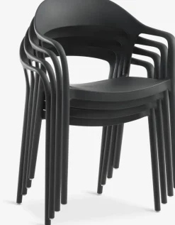ULBJERG + NANNESTADULBJERG L214/297 table eucalyptus + 4 NANNESTAD chaise