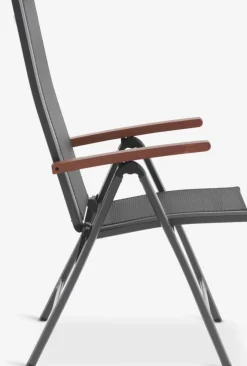 ULBJERG + SIRDALULBJERG L214/297 table eucalyptus + 4 SIRDAL chaises gris