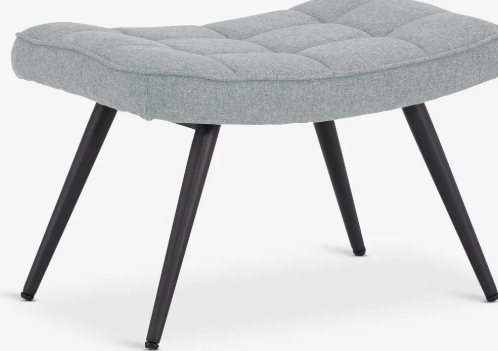 ULDUMRepose-pieds ULDUM tissu gris/noir