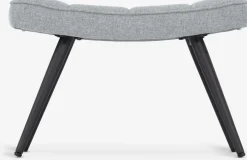 ULDUMRepose-pieds ULDUM tissu gris/noir