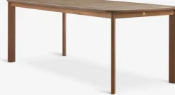 UVDAL + SIRDALUVDAL L223 table bois dur + 4 SIRDAL chaises gris