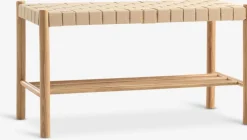 VADEHAVETBanc VADEHAVET avec étagère chêne naturel/naturel