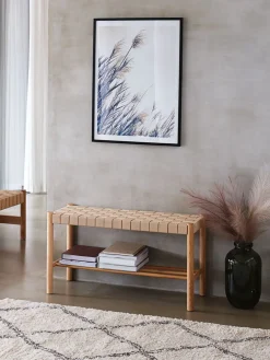 VADEHAVETBanc VADEHAVET avec étagère chêne naturel/naturel
