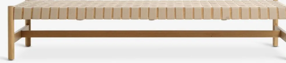 VADEHAVETBanquette VADEHAVET 189x67 tissu naturel/chêne naturel