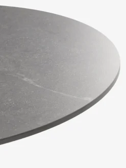 VAMDRUP + GLOMFJORDVAMDRUP Ø70 table gris + 2 GLOMFJORD chaises noir