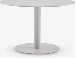VAMDRUP + INGSTRUPVAMDRUP Ø120 table + 4 INGSTRUP chaises beige