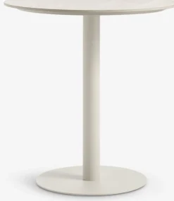 VAMDRUP + MIDDAGSBERGETVAMDRUP Ø70 table beige + 2 MIDDAGSBERGET chaises naturel