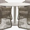 VAMDRUP + STORDALENVAMDRUP Ø120 table beige + 4 STORDALEN chaises naturel