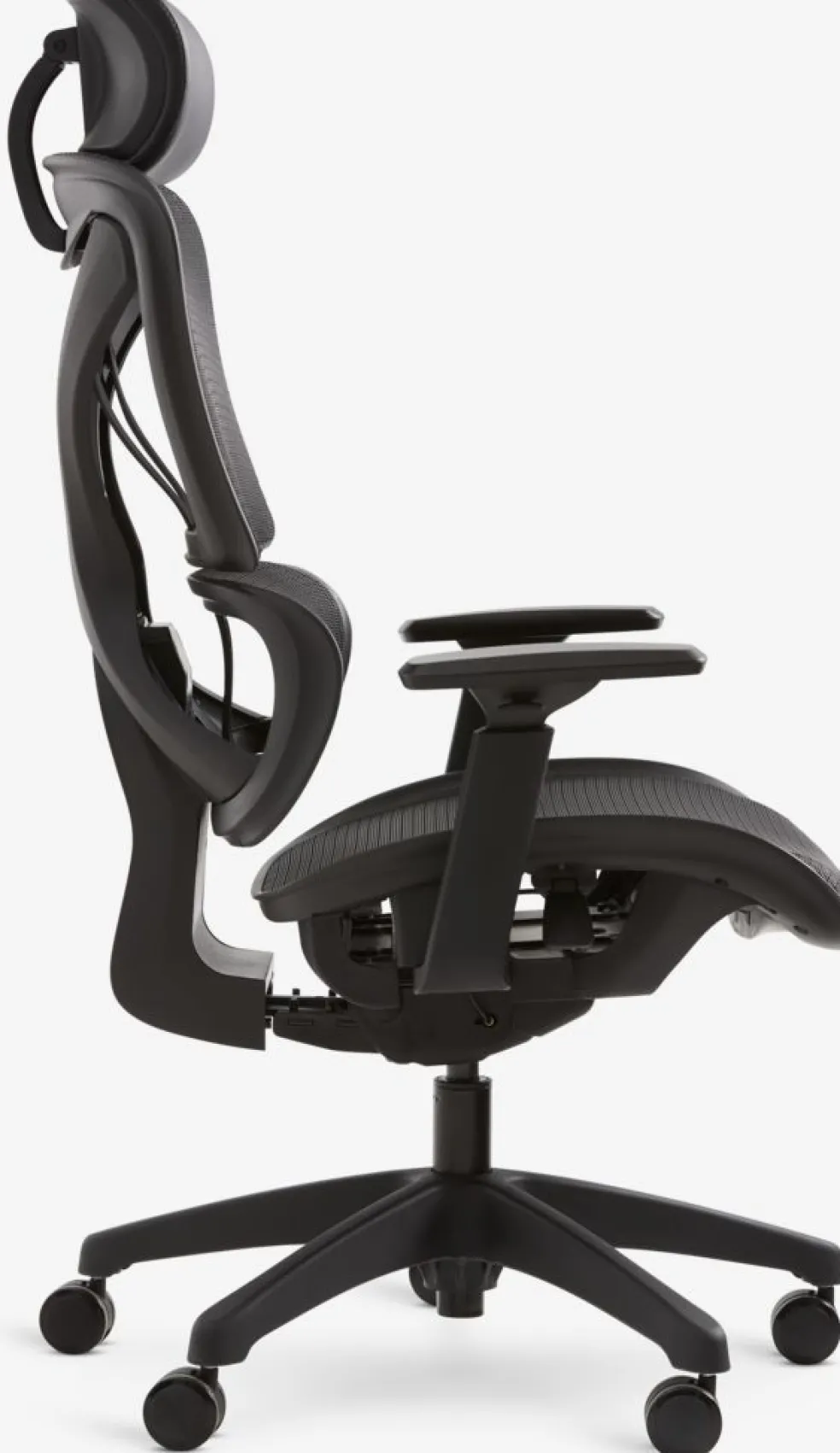 VARPELEVFauteuil de bureau VARPELEV maille noir/noir