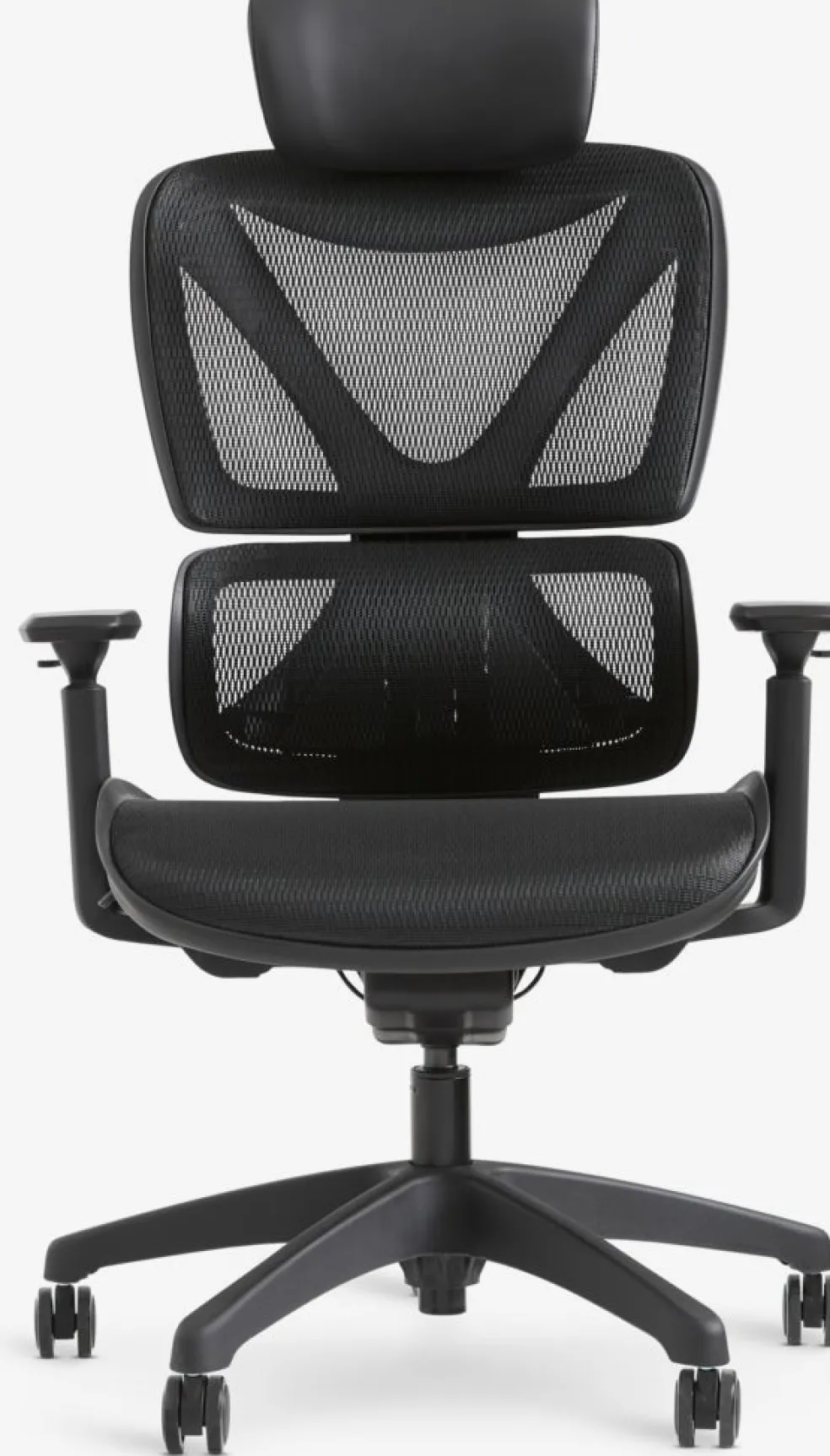 VARPELEVFauteuil de bureau VARPELEV maille noir/noir
