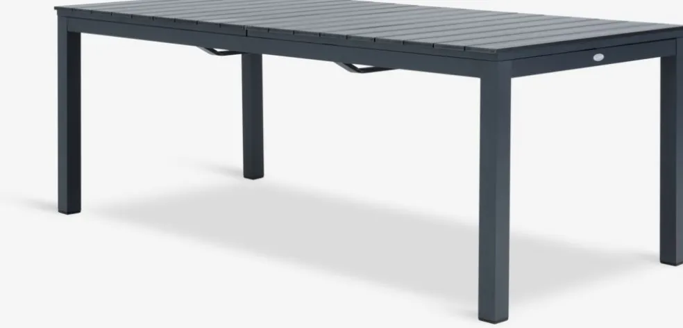 VATTRUP + GAMMELBYVATTRUP L206/321 table noir +4 GAMMELBY chaises gris