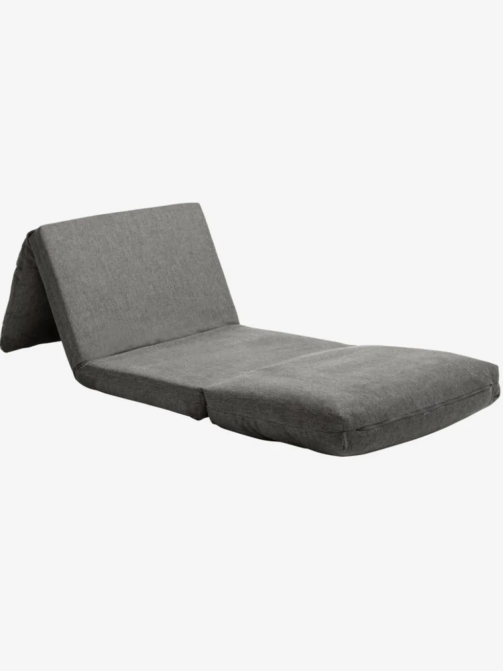 VEGGERFauteuil convertible VEGGER tissu gris