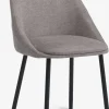 VELLEVChaise VELLEV tissu sable/noir