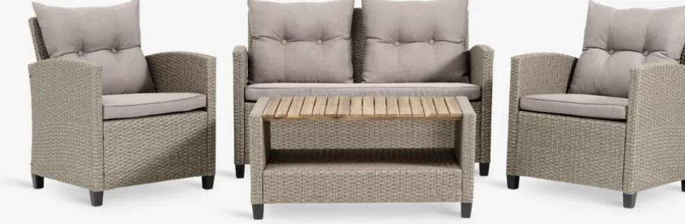 VENEnsemble lounge VEN 4 personnes naturel