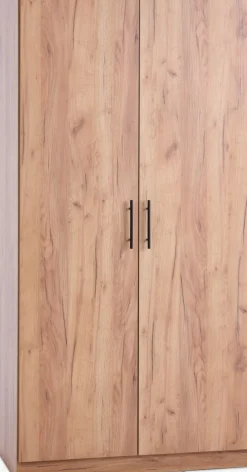 VIBYArmoire VIBY 101x200 2 portes coloris chêne naturel