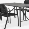 VIERLI + GLOMFJORDVIERLI L149 table + 4 GLOMFJORD chaises noir