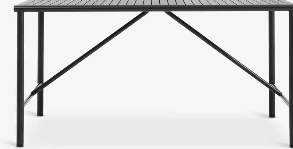 VIERLI + INGSTRUPVIERLI L149 table + 4 INGSTRUP chaises noir