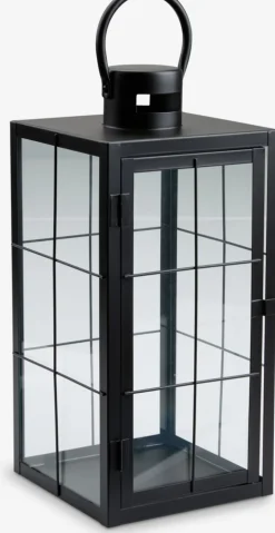 VILLADSLanterne VILLADS l16xL16xH36cm noir