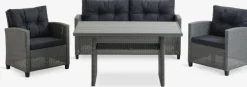 VISBYEnsemble lounge VISBY 4 personnes gris