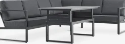 VONGEEnsemble lounge VONGE 6 personnes noir