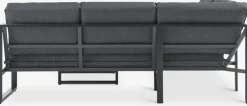 VONGEEnsemble lounge VONGE 6 personnes noir