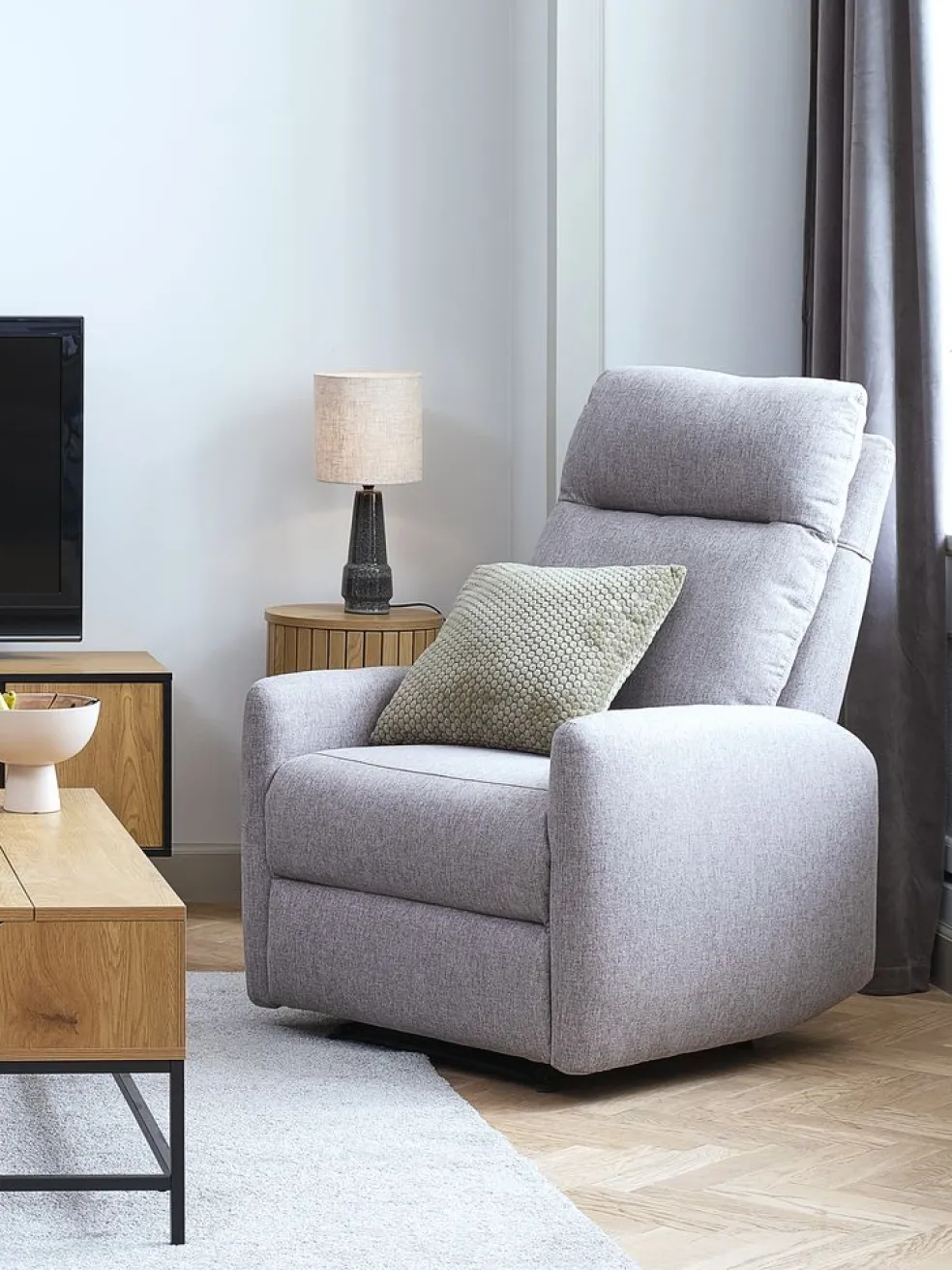 VONSILDFauteuil de massage VONSILD tissu gris clair